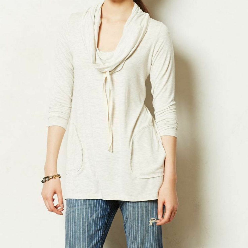 Anthropologie Roundtrip Cowlneck Tunic Top By Dolan Size S